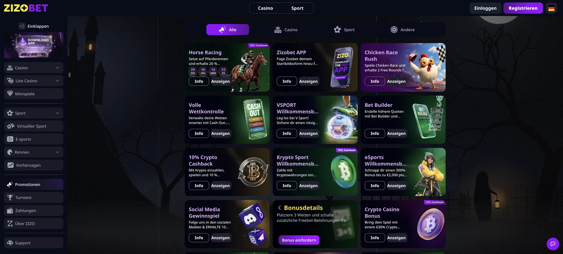 Zizobet Casino Bonus: 11