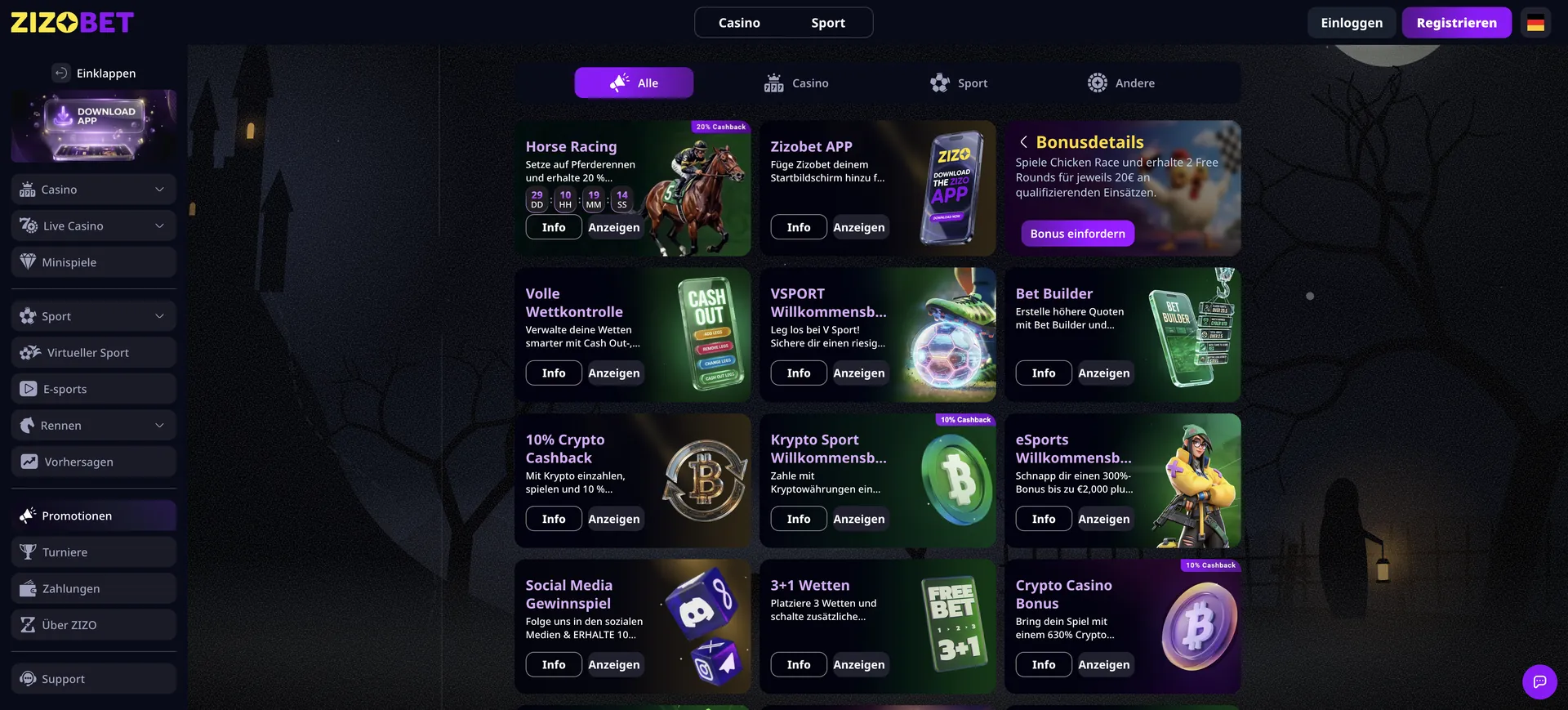 Zizobet Casino Bonus: 3