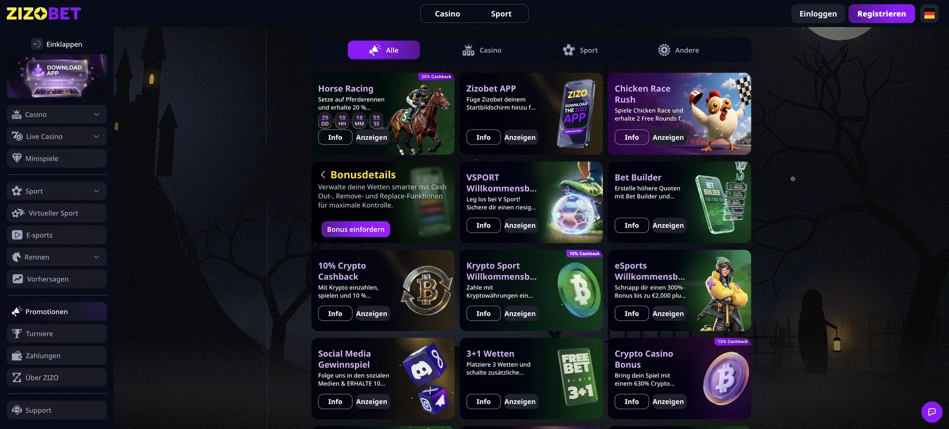Zizobet Casino Bonus: 4