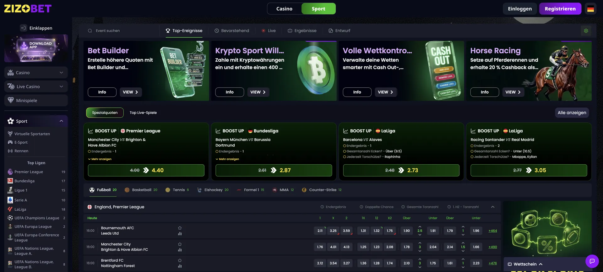 Zizobet Sportwetten Zizobet Sportwetten